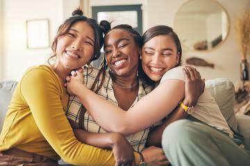 People sharing a joyful moment