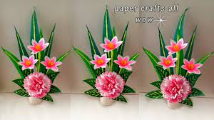 How to make beautiful paper flower bouquet/room decoration idea/handmade guldasta #3 in this video, i will show you,how to. Handmade Paper Flower Bouquet For Home Decoration Diy Beautifull Flower Bouque Youtube