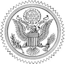The seal of the president of the united states is used to mark correspondence from the president of the united states to the u.s. Presidential Seal Coloring Page Coloring Home