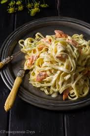 Salmon Pasta Lemon Cream Sauce Pomegranate Days Recipe Salmon Pasta Salmon Pasta Recipes Lemon Cream Sauces