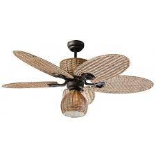 Several models are made from plastic while some are built from pressed wood. Ceiling Fan 130 Cm Palma With Light Palm Leaf Shaped Blades
