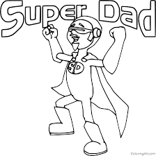 Dad coloring pages for kids online. Super Dad Coloring Page Coloringall