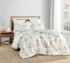 Before settling on one over the other, it's important to consider your aesthetic traditionally, quilts are flatter and often have a more condensed filling, whereas comforters are. Colorful Queen Xl Comforter Set Beautiful Country Days Designer Bedding With Green And Yellow Floral Design