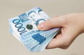 Jul 14, 2021 · philippine peso. Hand Holding Folded Bundle Of Blue Money In Cash Of One Thousand Stock Photo Picture And Royalty Free Image Image 126294210