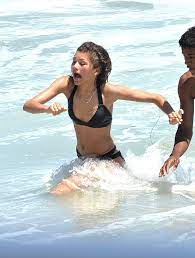 Zendaya Coleman Bikini Candids - Beach in Malibu, July 2014 • CelebMafia