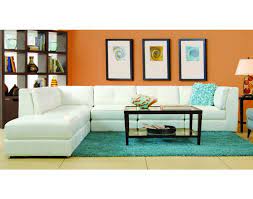 Penthouse Leather Sectional Quality Living Room Furniture White Leather Sofas Modern Furniture Living Room