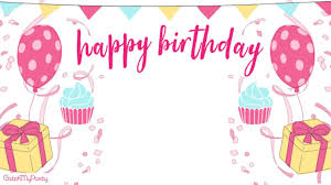 If You Don T Have A Theme For Your Daughter S Birthday But Want To Add Balloons Cupcakes And More In 2020 Kids Invitation Birthday Birthday Background Bday Background