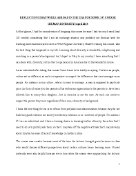 A reflective essay should reflect your own thoughts on the subject matter. Doc Reflection Essay For Human Diversity Course Omogolo Mabote Academia Edu