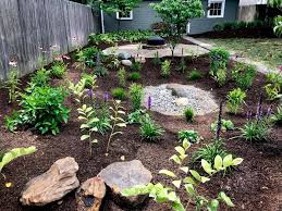 The plants and soil in the garden help protect walnut creek from water pollution. What Is A Rain Garden The Solution For A Soggy Yard Greenscape Geeks