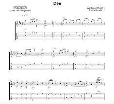 Dee by randy rhoads tab