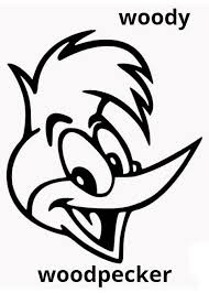 Woody Mejor Conocido Como Loquillo Wood Loquillo Woody Pajarocarpintero Outline Drawings Sketch Tattoo Design Stencil Patterns