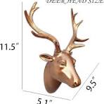 Amazon.com: JoyEvy Deer Head Wall Decor-Wall Sculpture Resin ...