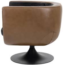 Ebay drehsessel ledersessel echtleder sessel modernes design armchair. Casa Padrino Luxus Wohnzimmer Echtleder Drehsessel Schwarz Braun 75 X 70 X H 66 5 Cm Luxus Mobel