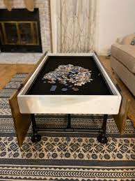 Coffee Puzzle Table Custom Made In 2020 Puzzle Table Table Furniture