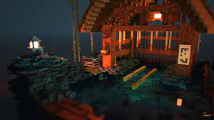 Artstation Onsen Voxel Maeva Da Silva Onsen Kyoto Minecraft