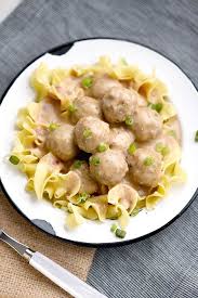 Easy Creamy Swedish Meatballs With Noodles Recipe Food Recipes Beef Recipes Easy Dinner Recipes