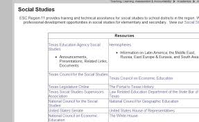 Resource Esc11 Social Studies Resources Webpage Social Studies Texas Education Agency Social Studies Resources