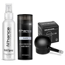 | nanoluxe black hair building fibers + keratin hold spray thickening kit. The Rich Barber N Hance Hair Fibers Hold Spray Applicator Set Natural Concealing Hair Thickening Fibers Long Buy Online In Thailand At Desertcart Productid 47750737