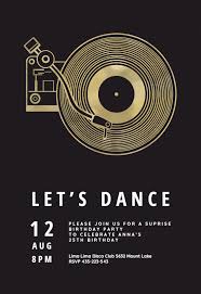 Birthday Party Invitation Card Design Online Music Record Player Birthday Invitation Template Free Greetings Island Dance Party Invitations Music Party Invitations Birthday Invitation Card Template