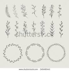 Maybe you would like to learn more about one of these? Circle Floral Borders Wreaths Frames Vecto Flowers Plants Sketch Elements Hand Drawn With Ink Floral Border Circle Drawing Flower Sketches