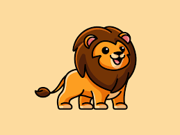 Lion Cartoon Lion Lion Illustration Cute Animal Drawings