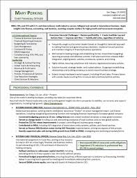 chief financial officer resume example
