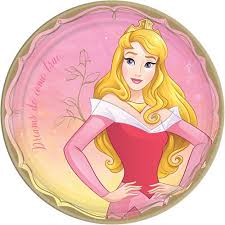 Princess Aurora Lunch Plates 8ct Party City