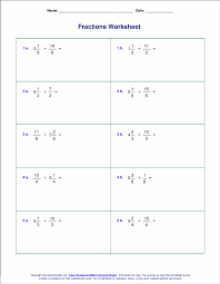 Worksheets For Fraction Addition Fractions Worksheets Fractions Division Worksheets