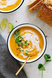 Curry Sweet Potato Red Lentil Soup Red Lentil Soup Sweet Potato Soup Whole Food Recipes
