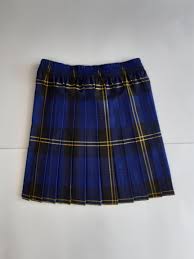 Local Schools Uniform : Luddenham Royal blue Tartan skirt