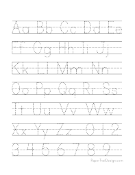 Educational children's activities with english letters of the alphabet for kindergarten and preschoolers. Free Printable Alphabet Handwriting Practice Sheets Paper Trail Design