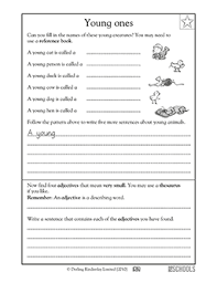 These are also fun to illustrate! 3rd Grade Writing Worksheets Word Lists And Activities Greatschools
