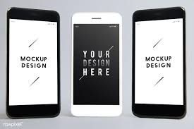 Download Premium Mobile Phone Screen Mockup Template Free Image By Rawpixel Com Mockup Template Phone Vector Business Card
