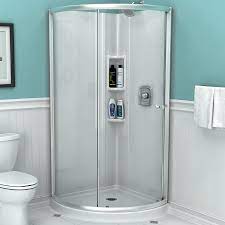 American Standard Axis 72 In H X 23 In To 45 3125 In W Framed Curved Chrome Shower Door Clear Glass Lowes Com Shower Doors Corner Shower Kits Chrome Shower Door