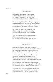 The Passing By Don Paterson The Flowers By Don Paterson Poetry Magazine Flower Quotes Inspirational Poetry Magazine Poetry