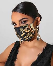 Tie Dye Print Mouth Mask Breathable Washable And Reusable With 2pcs Replaceable Filter Fashion Face Mask Fashion Face Fashion Mask