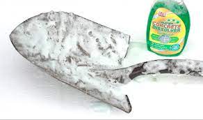 Super quick concrete dissolver is a liquid compound specifically formulated to dissolve built up cement on tools and equipment associated with the concrete ready mix industry. Concrete Dissolver An Easy Way To Clean Masonry Tools Dengarden