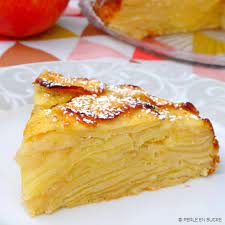 compose majoritairement de fines lamelles de fruits et d une pate ressemblant a ce gateau invisible aux pommes gateau leger aux pommes gateau au pomme moelleux