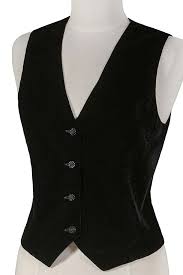 Womens Black Velvet Vest Velvet Vest Dressy Vest Black Waistcoat
