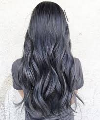 Black And Dark Purple Hair Super Hair Dyed Grey Silver Purple Ideas Hair Styles Grey Hair Color Hair Color Grey Silver
