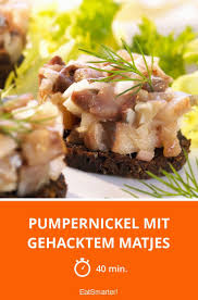 Pumpernickel Mit Gehacktem Matjes Rezept Matjes Matjes Rezepte Rezepte
