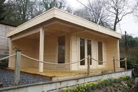 Modernes Gartenhaus Mit Terrasse Hansa Lounge Xl 15m 44mm 5x6 Hansagarten24 Gartenhaus Mit Terrasse Gartenhaus Haus