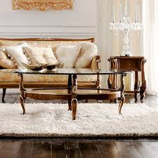 Weldon grey 35 inch round coffee table with black base $620. Classic Coffee Table Boemia Volpi Glass Walnut Oval