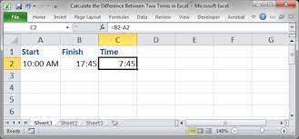 How to calculate time difference between two times or dates? Calculate The Difference Between Two Times In Excel Teachexcel Com