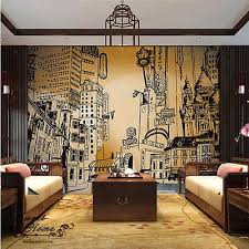 Bedroom Black And White Wall Mural 3d City Portraits Black White Wallpaper Full Wall Mural Photo Printed Home Decor Black And White Wallpaper White Wallpaper Wall Murals