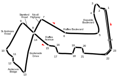 When was the track built? Marina Bay Street Circuit Wikipedia