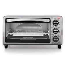 Black And Decker Toaster Oven Crumb Tray Replacement Black Decker 4 Slice Stainless Steel Toaster Oven To1313sbd The Home Depot