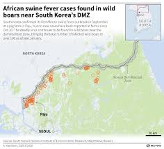 Originally, it was the only connection between north and south korea but that changed on 17 may 2007, when a korail train went through the dmz to the north on the new donghae bukbu line built on the east coast of korea. No Box Of Chocolates South Korea Border Town Laid Low By Swine Fever Not Shells From North Reuters