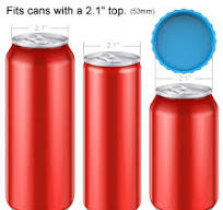 Silicone Soda Can Lids Covers Fits Standard Soda Cans (6 Pack, Assorted)