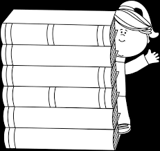 Original (2400 x 8807) large (1920 x 7045) medium (1280 x 4697) Download Svg Transparent Stock Clipart Library Book Books Clip Art Black White Png Image With No Background Pngkey Com